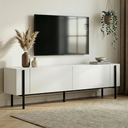 Nordure Nexus Mesa de TV Blanco y Negro